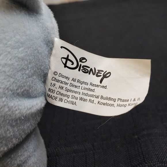 Disney Small Dumbo Plush Elephant Stuffed 8" Animal Yellow Hat Trunk Up - Picture 7 of 9